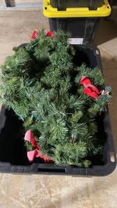lot 97 image: Christmas Wreaths Collection with Assorted Decorations