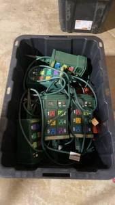 lot 98 image: Lot of 4 Digital Light Controllers and Holiday Light Sets