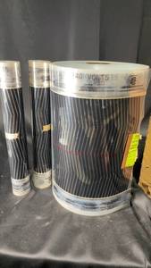 lot 118 image: 3 Rolls of FlexWatt Radiant Ceiling Heating Panels - 240 Volts, 20 Watts Per Linear Foot