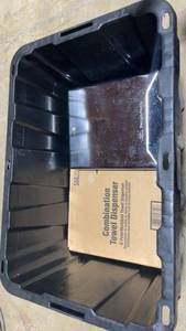lot 119 image: Lot of Commercial Cleaning Supplies including Towel Dispenser and Accessories