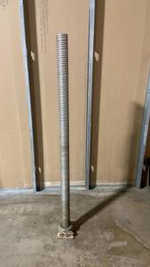 lot 123 image: Industrial Metal Spiral Flue Pipe with Base