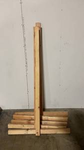 lot 125 image: Wooden Lumber Assembly - Set of 8 Pieces