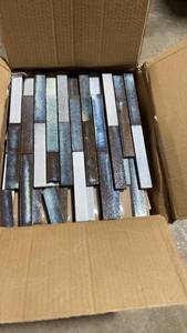 lot 135 image: Set of 10 Maldives Brick Lava Mosaic Tiles