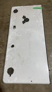 lot 178 image: Vintage fridge door panel   with Ornate Hardware