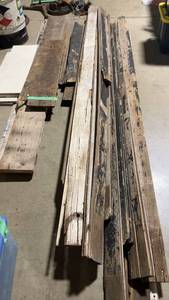 lot 183 image: Collection of Antique Wood Planks for Restoration or Craft Projects
