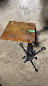 lot 193 image: The Satellite Vintage and Rare Cast Iron Typewriter stand