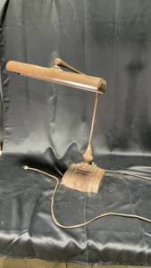 lot 211 image: Vintage Flexo Desk Lamp in Brown Color