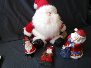 Plush, Engelbreit, Wooden Santas