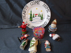 Holiday Plate, Ornaments
