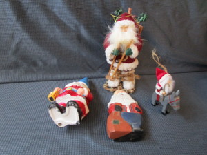 Folk Art Santa, Ornaments, Ceramic Elf