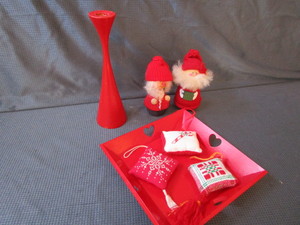 Swedish Candleholder, Ornaments, Tray