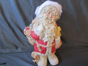 Vintage Dreamsicle Sand Cast Santa