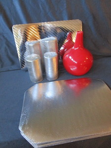 Placemats, Pillar Candles, Vase