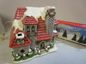 Lefton Lighted Building, Mini Trees