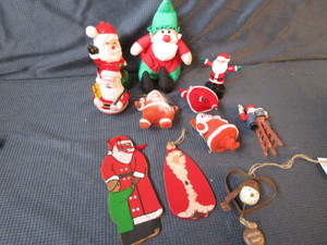 Roly Poly, Vintage Frocked Santas