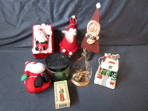 Trinket Box, Wool, Glass Ornaments
