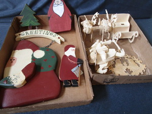 Wooden Santas & Puzzle Figures