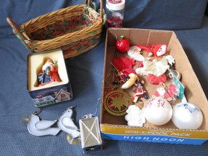 Santas, Sea Glass, Ornaments