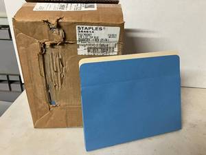 Blue File Pockets