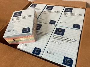 Large Pastel Lined Sticky Notes