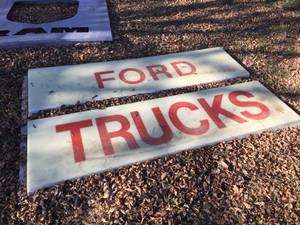 lot 103 image: Ford Trucks - Acrylic Sign 82 x 51
