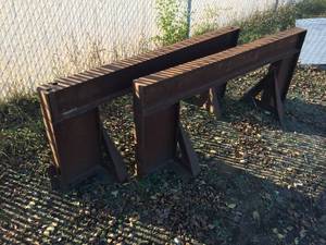 lot 114 image: 2 Heavy Duty Steel Stands