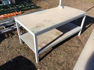lot 122 image: Heavy Duty Work Table 6 x 3 x 34