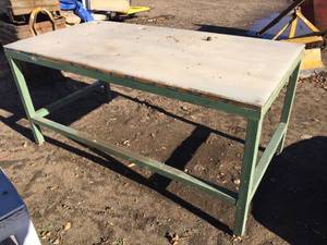 lot 123 image: Heavy Duty Work Table 6 x 3 x 35