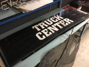 lot 142 image: Truck Center - Commercial Metal Sign
