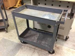 lot 146 image: Rolling Metal Cart 30 x 16 x 32