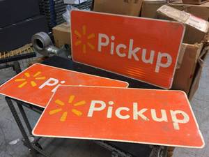 lot 183 image: 3 Pickup Signs - 36 x 18