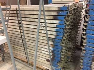 lot 218 image: 6 Louisville 7ft Aluminum Scaffold Planks