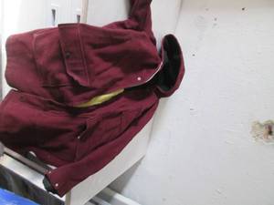 Very heavy wool hooded parka...