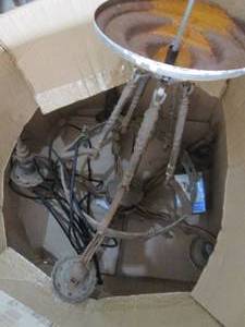 Vintage Metal chandelier light fixt...