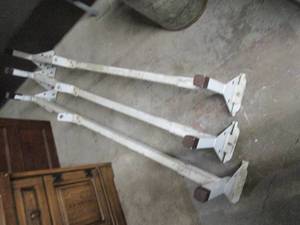 Set of (3) aluminum ladder racks...