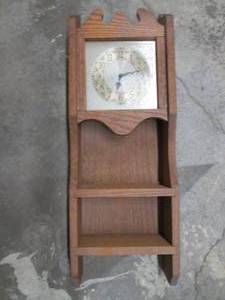 Hand made wood wall clock base stru...