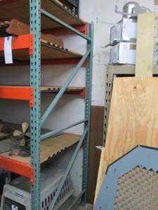 (2) pallet rack uprights (NO crossb...