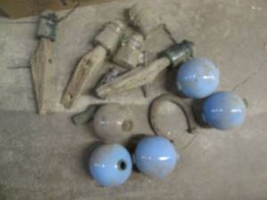 Antique lightening rod globes...