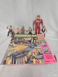 lot 118 image: Domino Rallyey and action figures
