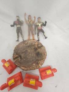 lot 139 image: Batman, Robin, DC Comics Swamp Thing Tomahawk, Oscar Meyer Weenie Whistle