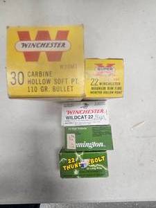 lot 249 image: .22 Ammunition and 30 Carbine Ammo