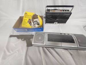 lot 261 image: BB Pistol, Speedometer, Radios