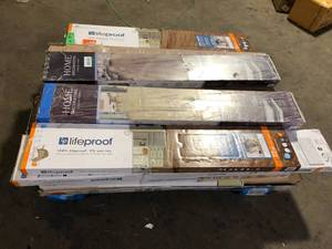 Pallet of Mixed Assorted Flooring Various Models and Conditions   Customer Returns See Picture