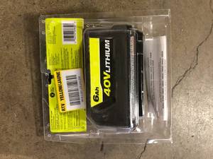 RYOBI 40V Lithium-Ion 6.0 Ah High Capacity Battery  Customer Returns See Pictures