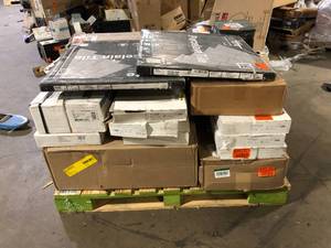 Pallet of Mixed Assorted Ceramic Flooring Various Models and Conditions   Customer Returns See Picture