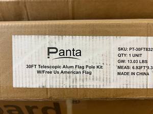Panta 30ft telescopic Aluminum Flag Pole