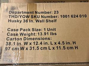 Husky 36in Wall Shelf