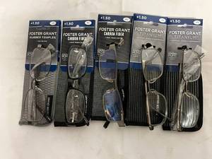 5 Pairs of Foster Grant Advanced Lenses - 1.50