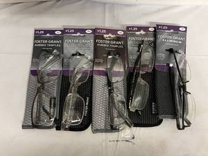 5 Pairs of Foster Grant Advanced Lenses - 1.25