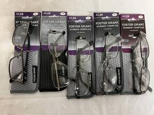 5 Pairs of Foster Grant Advanced Lenses - 1.25